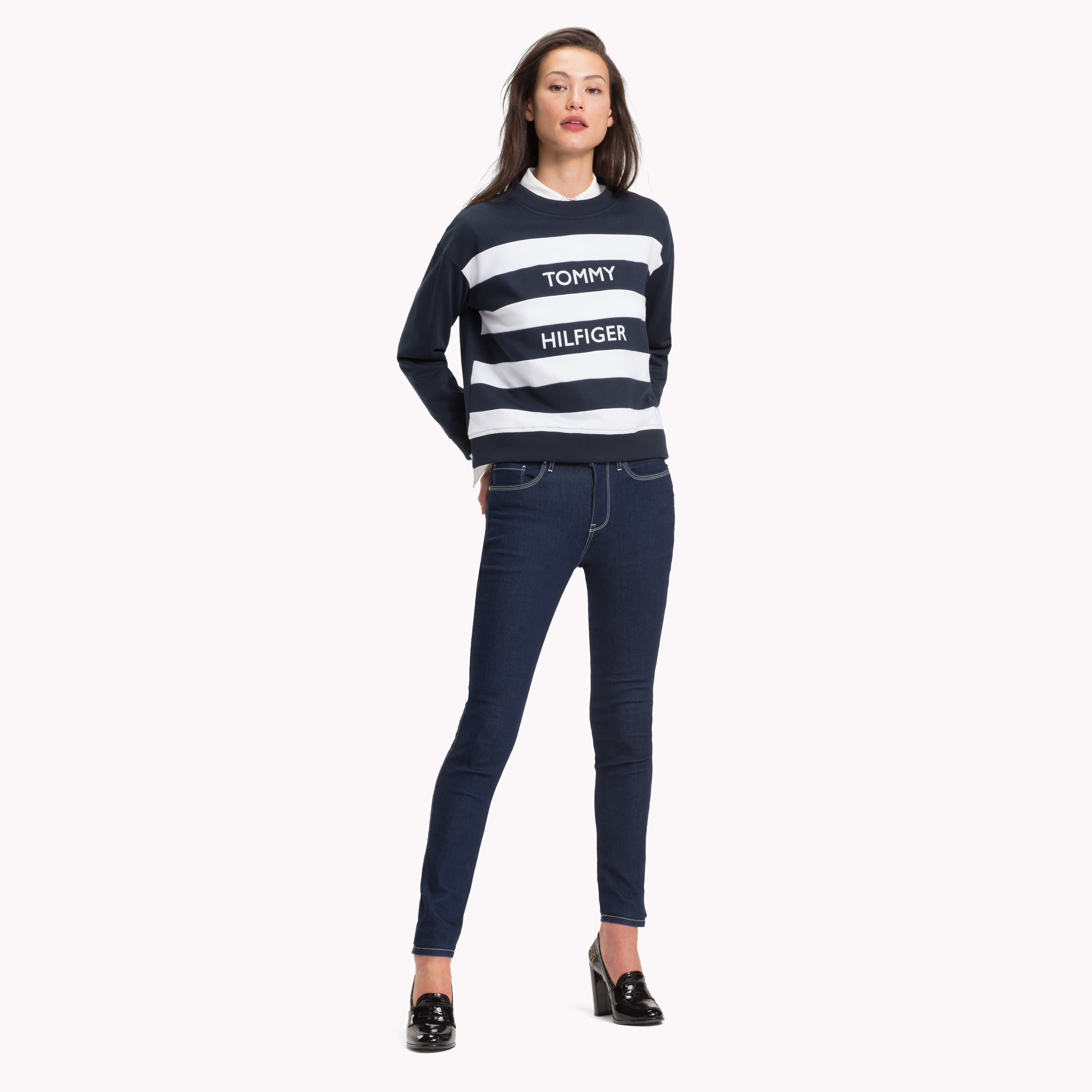 tommy hilfiger signature stripe sweatshirt