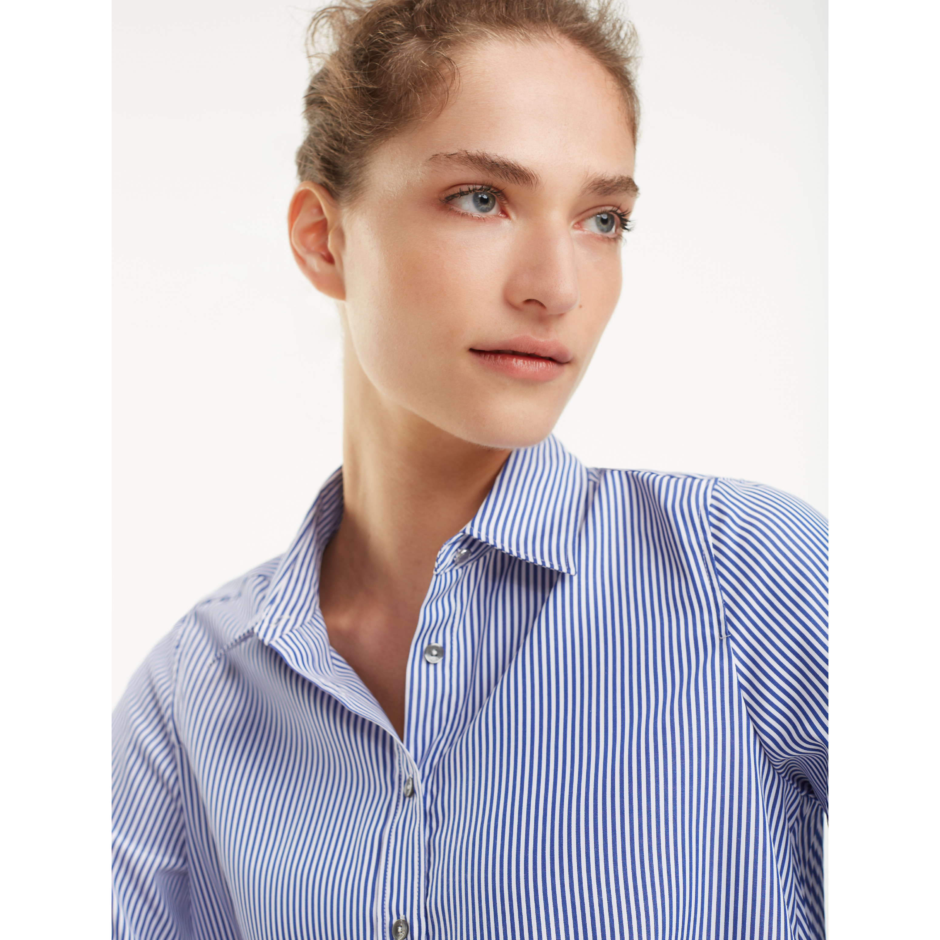 売れ筋商品|||トミー ヒルフィガー シャツ レディース トップス COLLARLESS  - Button-down blouse - classic ithaca/sandalwood Calvin Klein Women's Sportswear Top,Luggage,M at Amazon