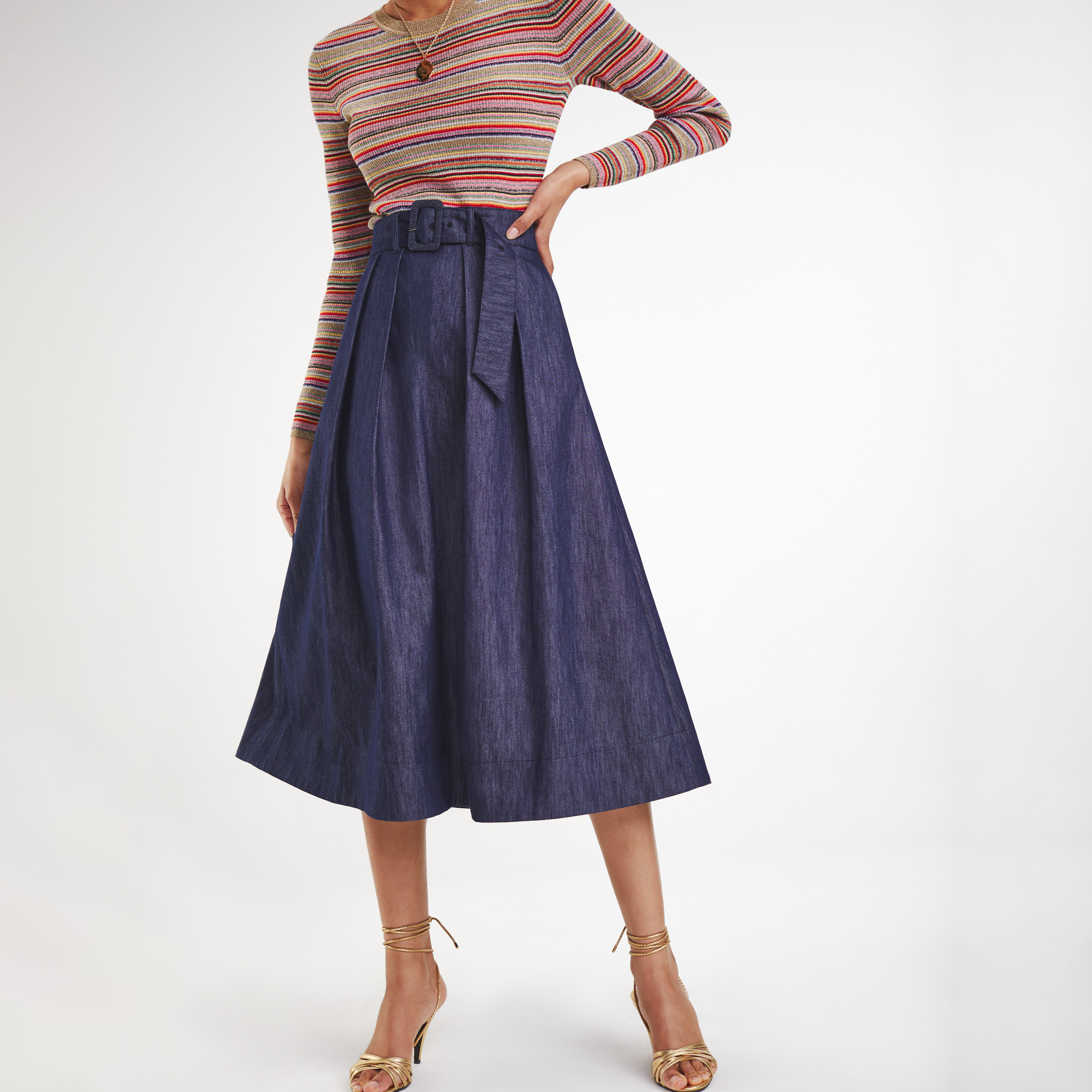 Tommy hilfiger 2024 denim midi skirt