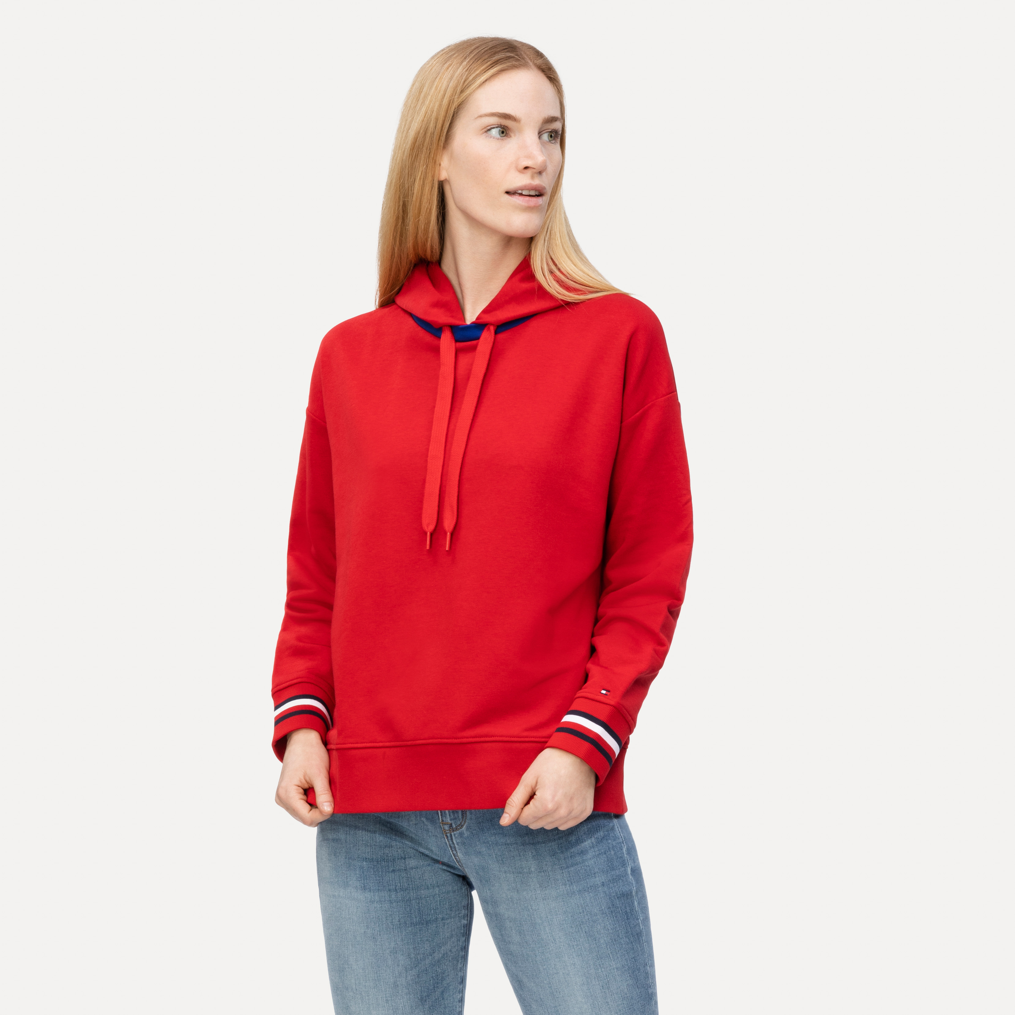 Tommy hilfiger signature sale tape cuff sweatshirt