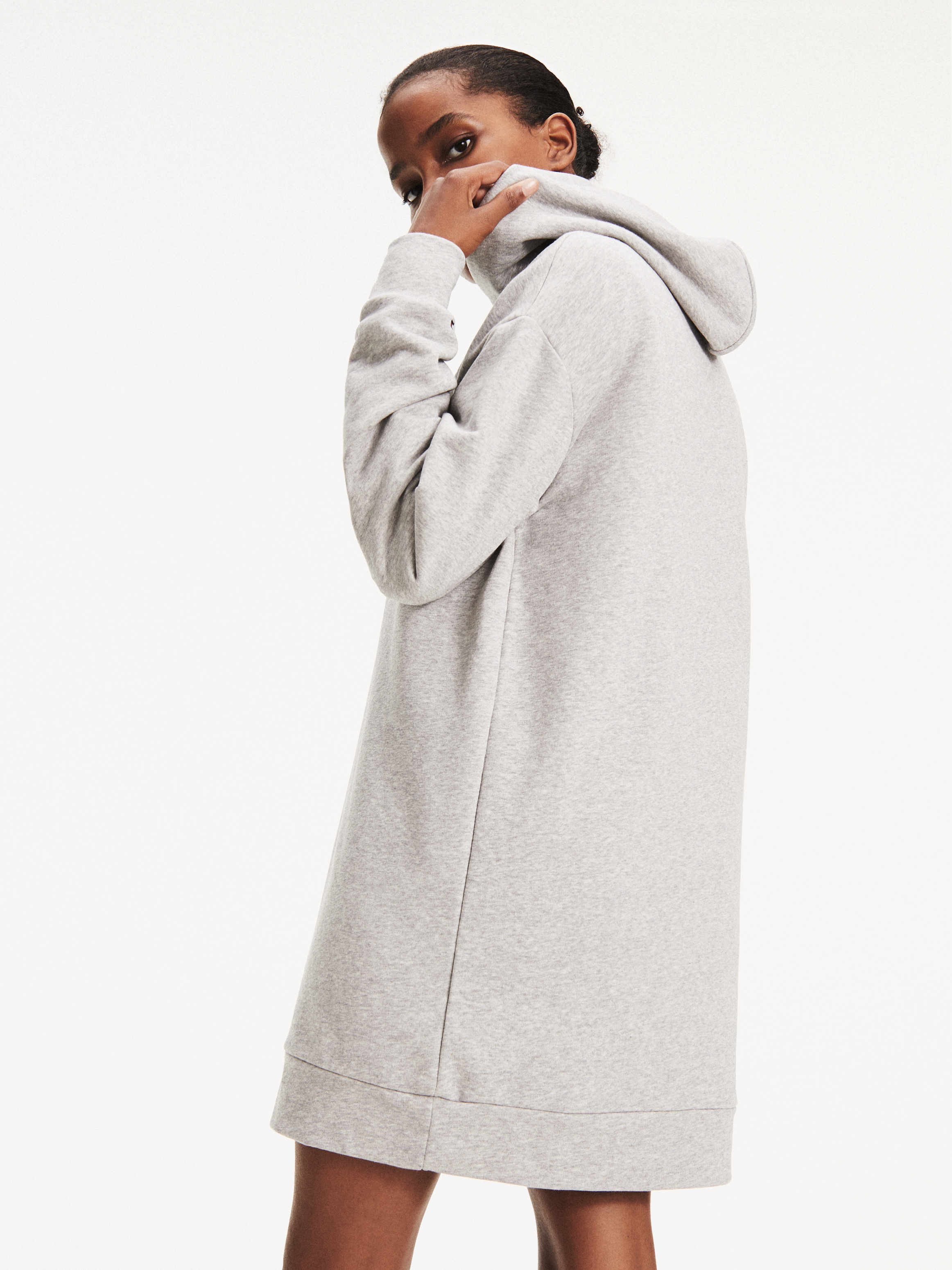 ワンピース melt the lady logo hoodie dress Melt the lady logo hoodie dress black