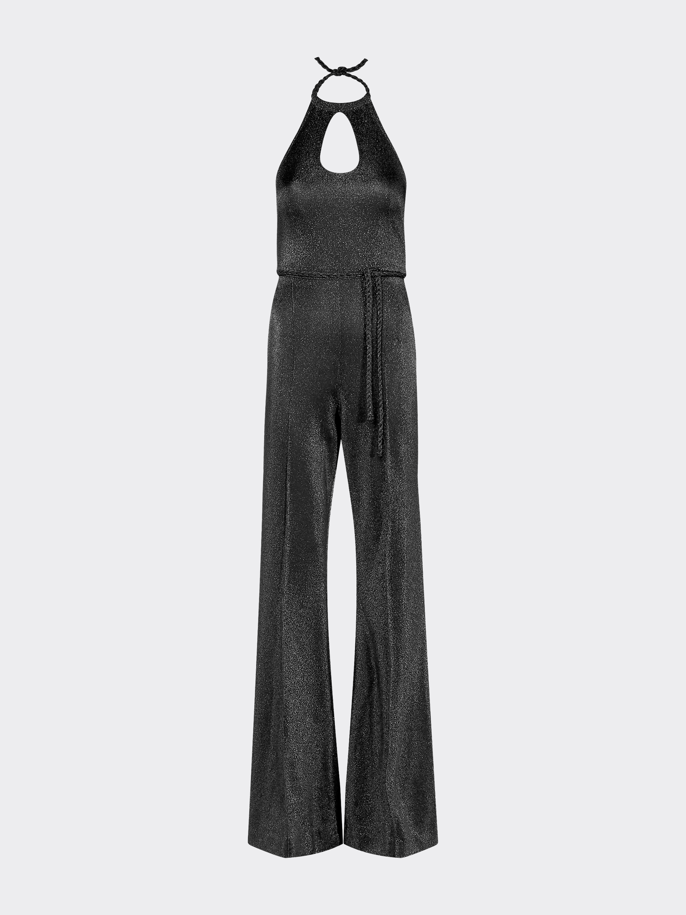 Zendaya Metallic Halter Neck Jumpsuit Tommy Hilfiger
