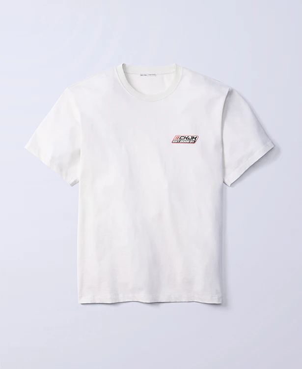 CKJK White Logo Badge Relaxed T-Shirt
