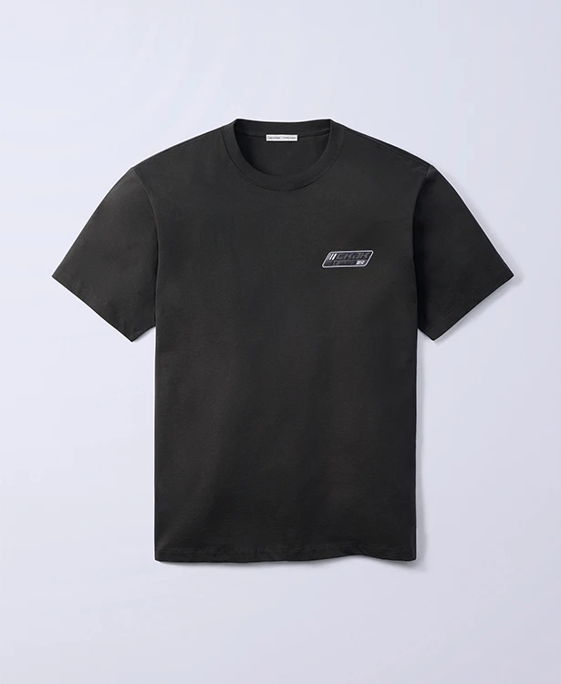 CKJK Black Logo Badge Relaxed T-Shirt