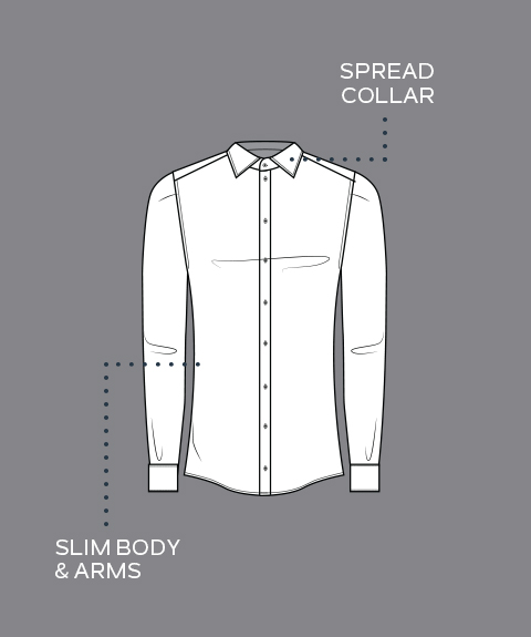 Van heusen slim fit shirt hot sale size chart